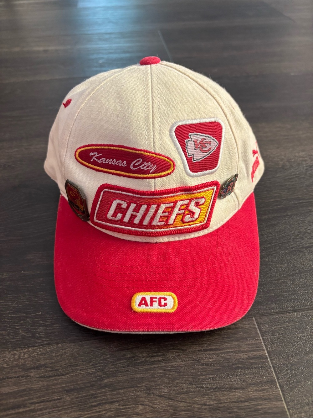 Kansas City Chiefs 1990s Vintage PUMA Pro Line Hat Adjustable NFL Cap